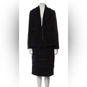 Lafayette 148 Virgin Wool Two-Piece Skirt Suit - size 10